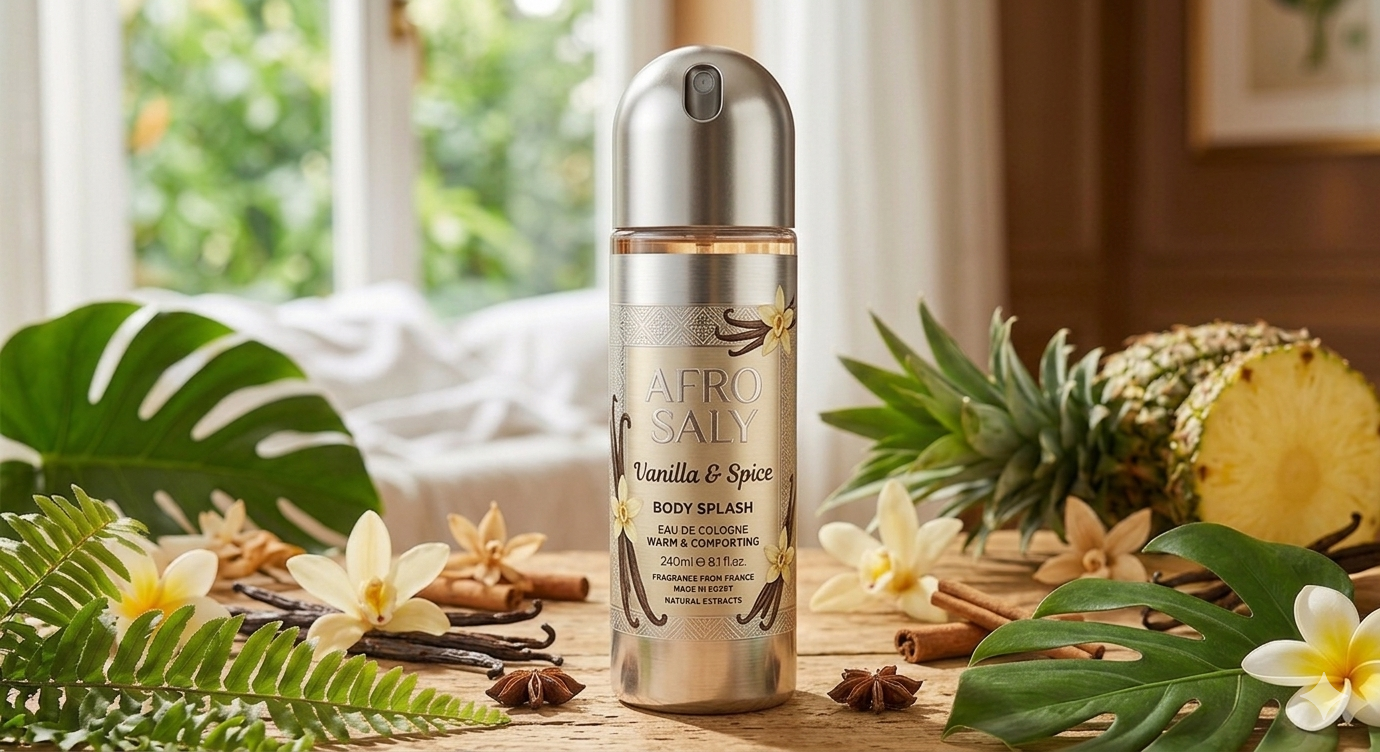 Afro Saly Body Splash – Vanilla & Spice 240ml