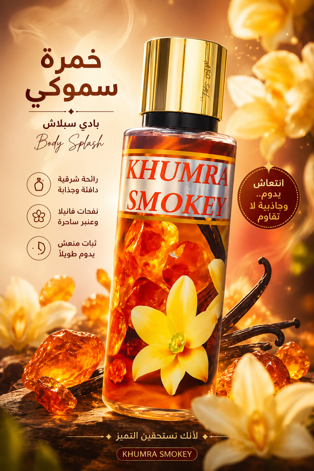 Afro Saly Khumra Smokey Body Splash 250ml