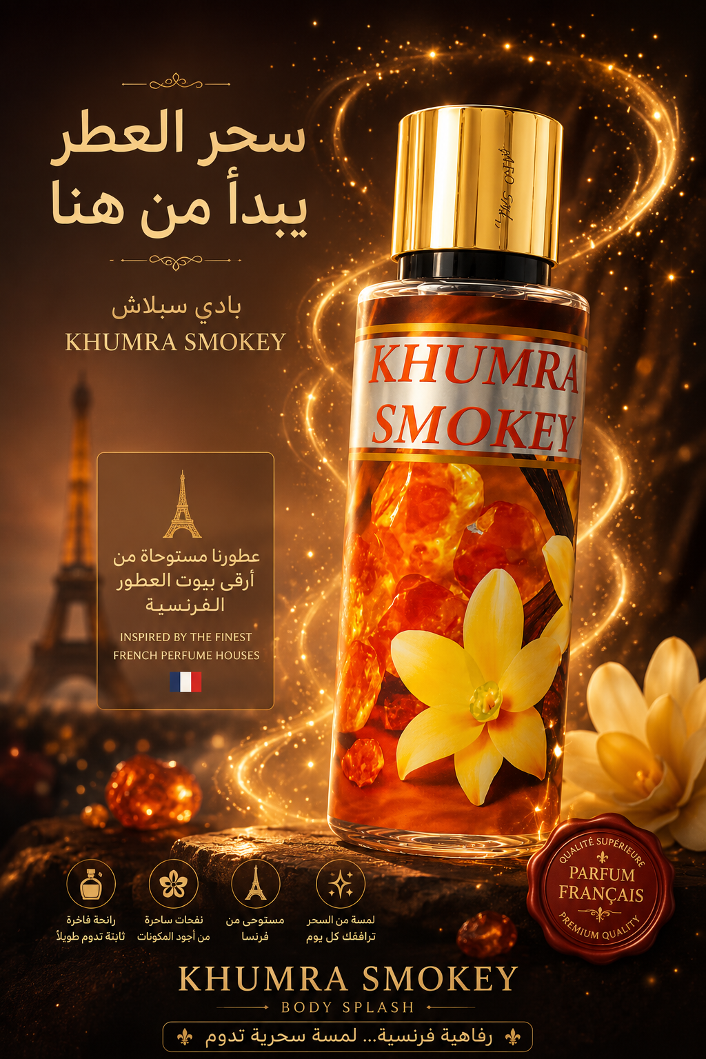 Afro Saly Khumra Smokey Body Splash 250ml