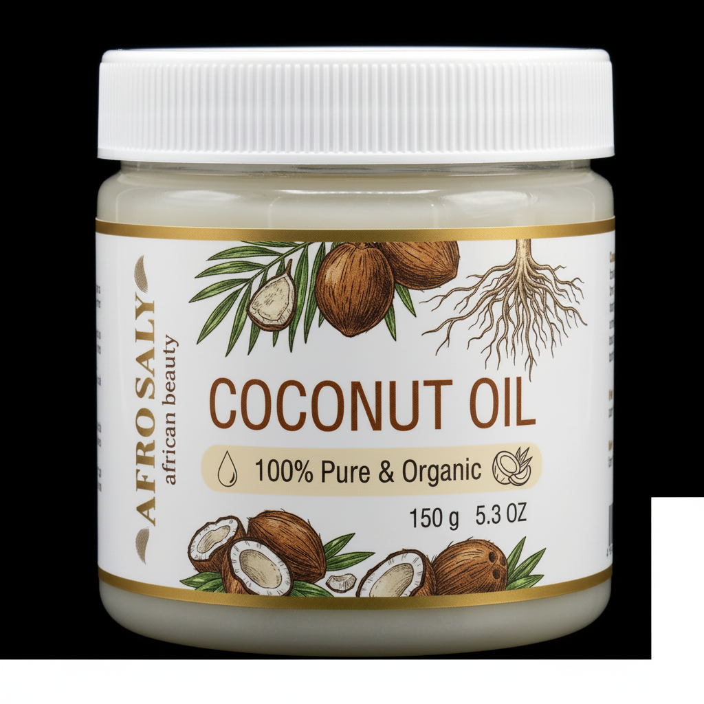 Afro Saly Coconut Oil 150g - زيت جوز الهند العضوي