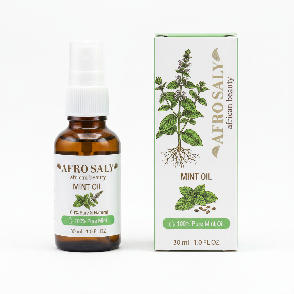 Mint Oil - White Background
