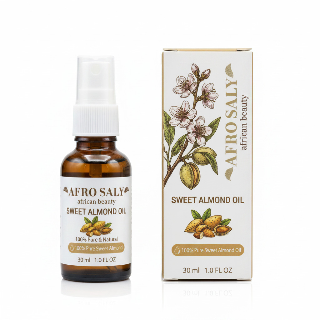 Sweet Almond Oil - White Background
